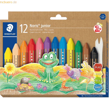 6 x Staedtler Wachsmalkreide Noris junior 224 sechskant VE=12 Farben 6 x Staedtler Wachsmalkreide Noris junior 224 sechskant VE=12 Farben von Staedtler