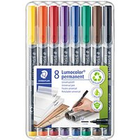 STAEDTLER Lumocolor Folienstifte-Set farbsortiert permanent 8 St. von Staedtler