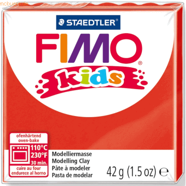 Staedtler Modelliermasse Fimo Kids rot 42g Staedtler Modelliermasse Fimo Kids rot 42g von Staedtler
