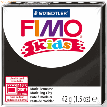Staedtler Modelliermasse Fimo Kids schwarz 42g von Staedtler