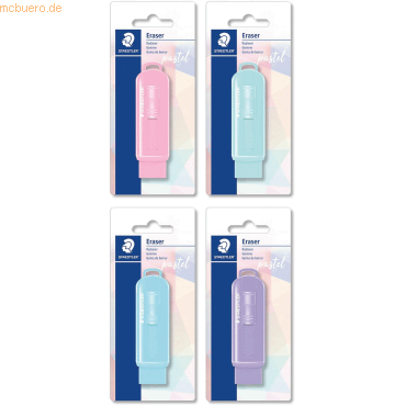 8 x Staedtler Radierer in Schiebehülle TPE 26x22x86mm pastell sortiert 8 x Staedtler Radierer in Schiebehülle TPE 26x22x86mm pastell sortiert von Staedtler
