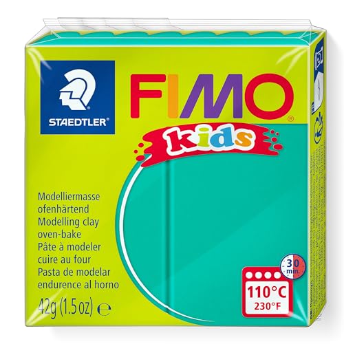 FIMO kids, Modelliermasse zum Modellieren und Kneten, 16 Farben, für Kinder Grün Grün FIMO kids, Modelliermasse zum Modellieren und Kneten, 16 Farben, für Kinder Grün Grün von Staedtler