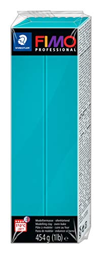 FIMO professional ofenhärtende Modelliermasse. Großblock 454g (1 lb). Farbe: türkis. von STAEDTLER