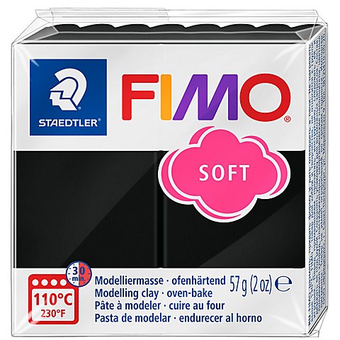 Fimo-Soft, schwarz, 57 g von Staedtler