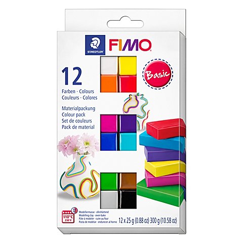 Fimo-Soft "Basisfarben-Set", 12 Farben von Staedtler