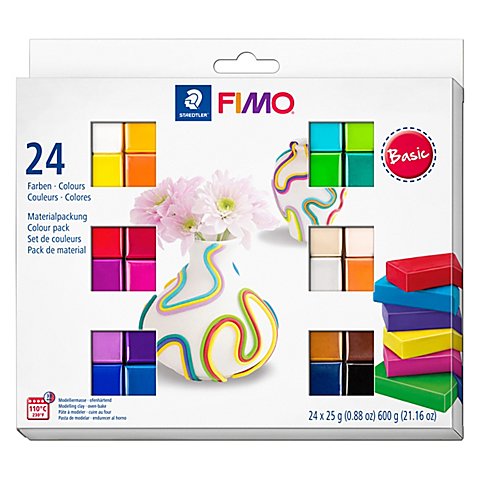 Fimo-Soft "Basisfarben-Set", 24 Farben von Staedtler