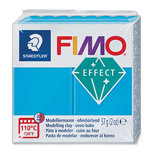 Modelliermasse Fimo effect transparent blau, 57g von Staedtler