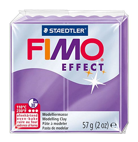 Modelliermasse Fimo effect transparent lila, 57g von Fimo