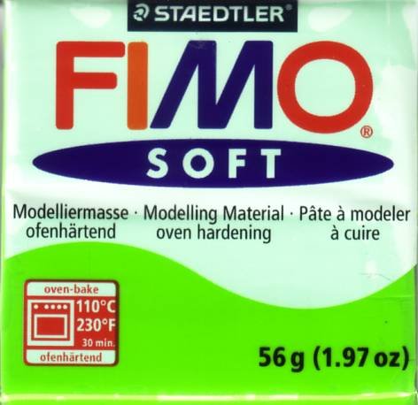 Modelliermasse Fimo soft apfelgrün, 57g von Staedtler