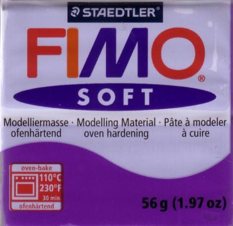 Modelliermasse Fimo soft pflaume, 57g von Staedtler