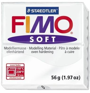 Modelliermasse Fimo soft weiß, 57g von Staedtler