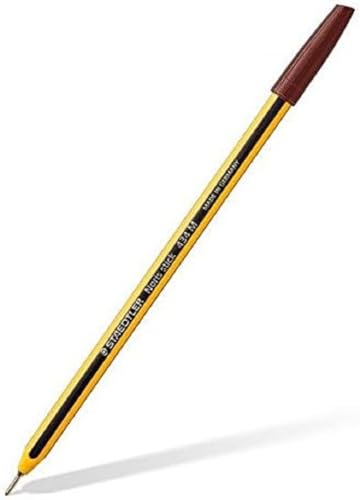 Noris Stick, Kugelschreiber, braun, Packung mit 10 Stiften von Staedtler