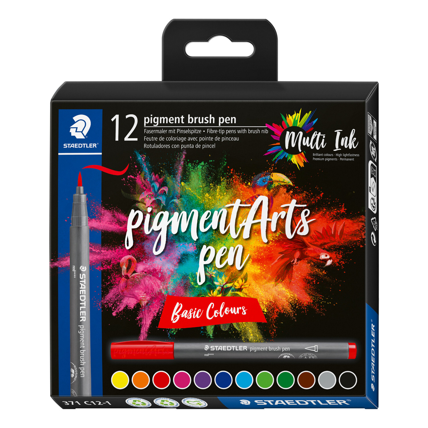 Pigment Brush Pen Basic Set von Staedtler