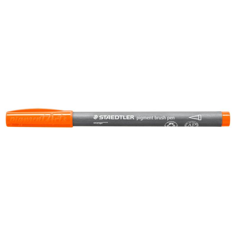 Staedtler Pigment Brush Pen Orange von Staedtler