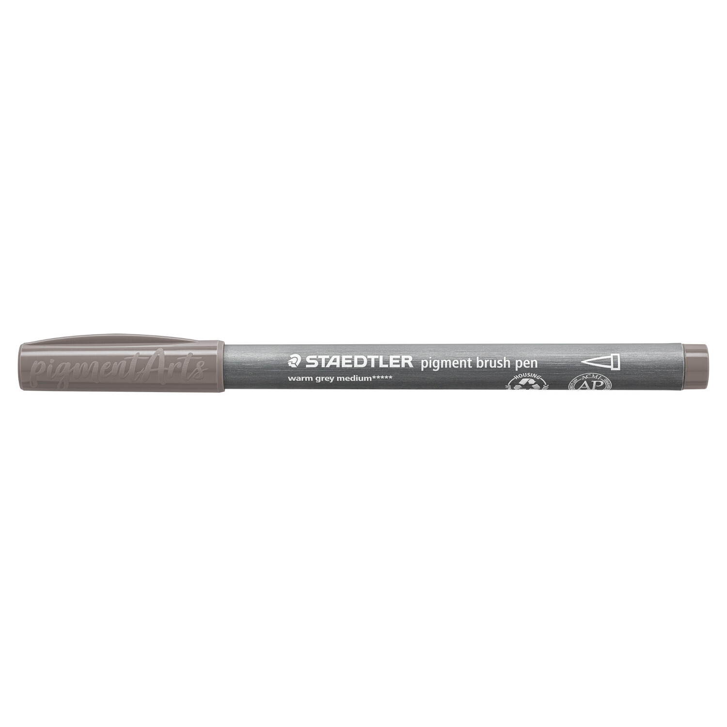 Staedtler Pigment Brush Pen Warmgrau Medium von Staedtler