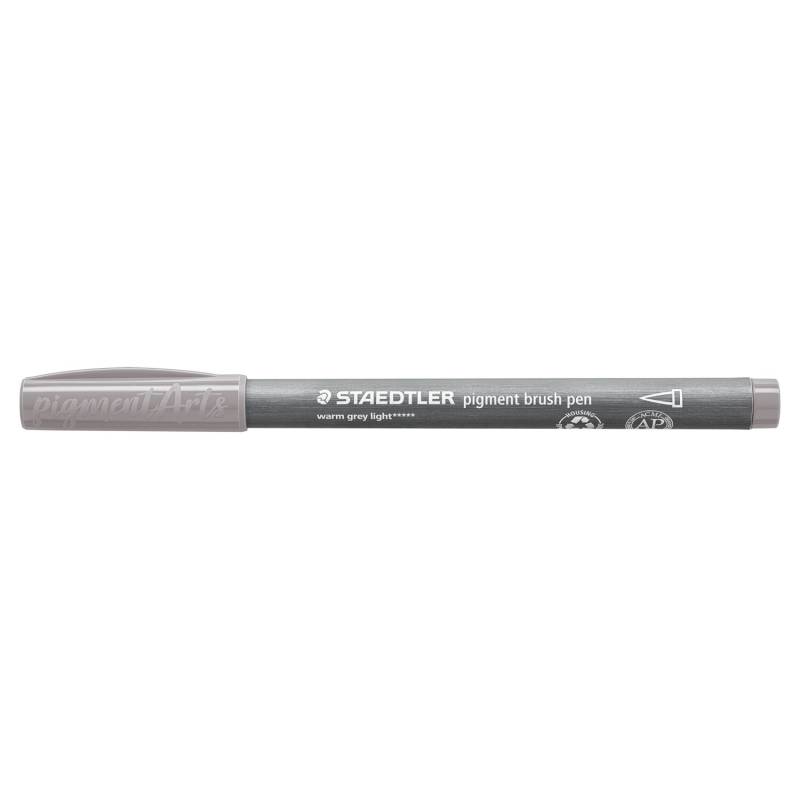 Staedtler Pigment Brush Pen Warmgrau Hell von Staedtler