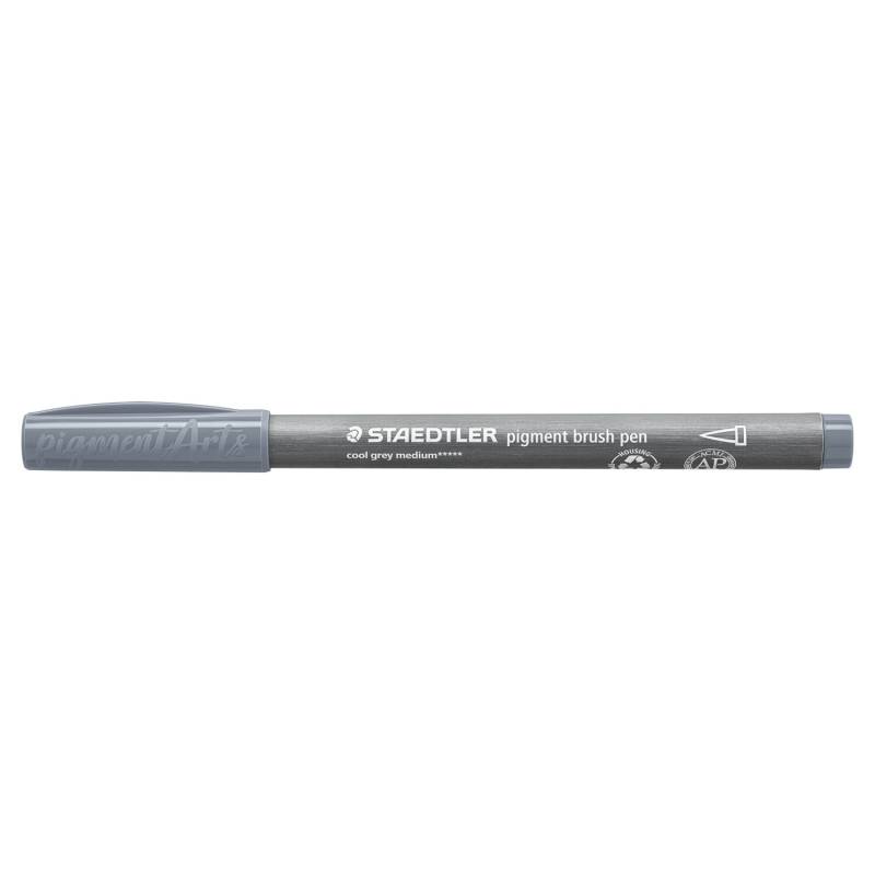 Staedtler Pigment Brush Pen Kaltgrau Medium von Staedtler