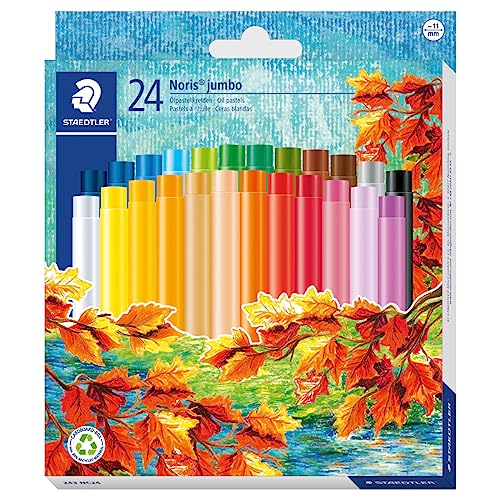 STAEDTLER 243 NC24 - Noris Club jumbo Ölpastellkreide 24 Stück Etui von Staedtler