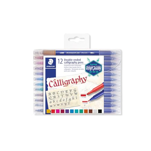 STAEDTLER 3005 TB12 Kalligraphiestift, doppelseitig, Mehrfarbig, 12 Stück, 1 Packung STAEDTLER 3005 TB12 Kalligraphiestift, doppelseitig, Mehrfarbig, 12 Stück, 1 Packung von Staedtler