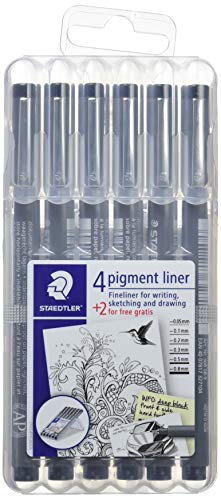 STAEDTLER 308 SB6P Filzstift, Schwarz, 6er Pack STAEDTLER 308 SB6P Filzstift, Schwarz, 6er Pack von Staedtler