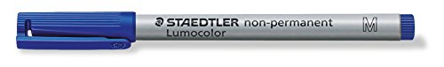 STAEDTLER 315-3 non-permanent Marker 100, Rundspitze, blau, 1 Stück von Staedtler