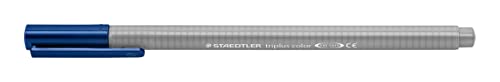STAEDTLER Filzstifte triplus color, hellgrau, dreikant, stabile, eindrucksichere Spitze, Linienbreite ca. 1 mm, kindgerecht, Made in Germany, 10 hellgraue fibre-tip pens im Kartonetui, 323-82 von Staedtler