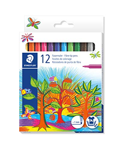 STAEDTLER 325 C12 Fasermaler Noris Club (Kartonetui) 12 Stück von Noris Club