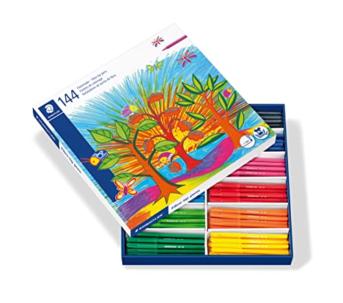 STAEDTLER 325 C144 Noris Club Fasermaler Schulbox, in Box mit Kartonteilung, 144 Stück STAEDTLER 325 C144 Noris Club Fasermaler Schulbox, in Box mit Kartonteilung, 144 Stück von Staedtler