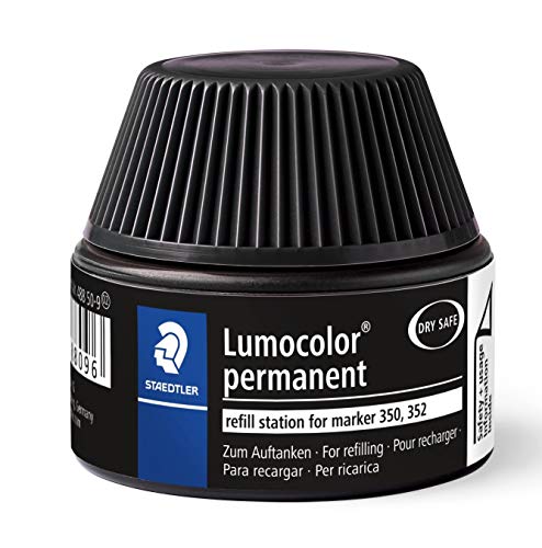 STAEDTLER 488 50 Lumocolor permanent marker Nachfüllstation schwarz für 350/352, schwarz von Staedtler