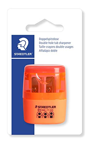 STAEDTLER 51260F-4BK Doppel-Spitzdose, Neon orange von Staedtler