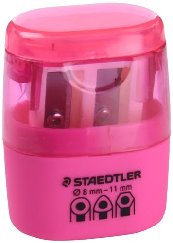 STAEDTLER 51260F20BK Doppel-Spitzdose, Neon rosa von Staedtler