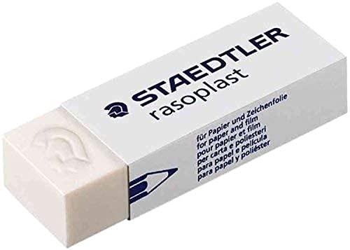 STAEDTLER 526 B20 Radierer rasoplast phtalat und latexfrei, 65 x 13 x 23 mm, Weiß, 1 Stück von Staedtler