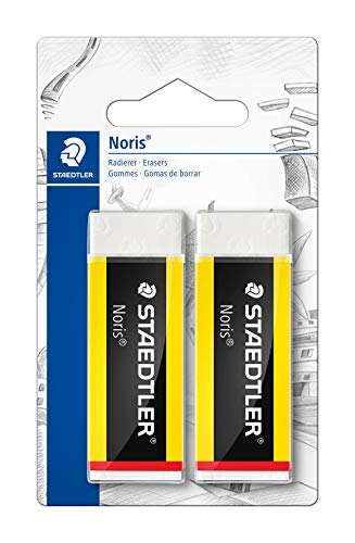 STAEDTLER 526 N20BK2 Radierer Noris Set, phtalat und latexfrei von Noris