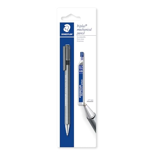 STAEDTLER 77427BK25D triplus micro Druckbleistift 0.7 mm und Feinminen auf Blisterkarte, 1 Stück (1er Pack) von STAEDTLER