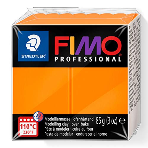 STAEDTLER 8004-4 - Fimo Professional Normalblock, 85 g, orange von Staedtler