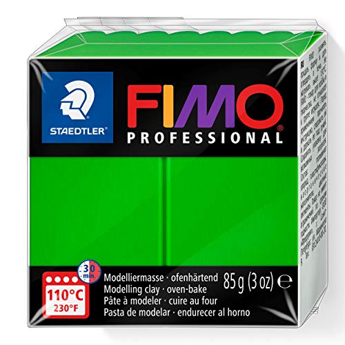 STAEDTLER 8004-5 - Fimo Professional Normalblock, 85 g, saftgrün von STAEDTLER