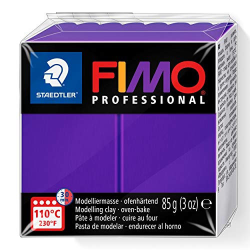 STAEDTLER 8004-6 - Fimo Professional Normalblock, 85 g, lila von Staedtler