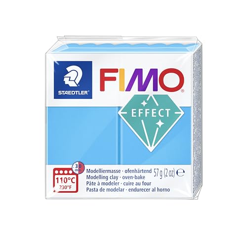 STAEDTLER 8020-374 - Fimo Effect Normalblock, 57 g, blau transluzent STAEDTLER 8020-374 - Fimo Effect Normalblock, 57 g, blau transluzent von Staedtler
