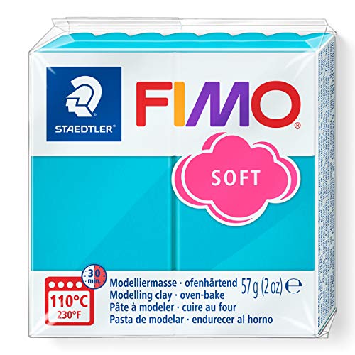 STAEDTLER 8020-39 - Fimo Soft Normalblock, Modelliermasse, 57 g, pfefferminz von Staedtler