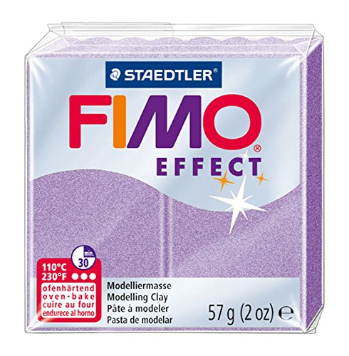STAEDTLER 8020-607 - Fimo Effect Normalblock, 57 g, flieder pearl von Staedtler