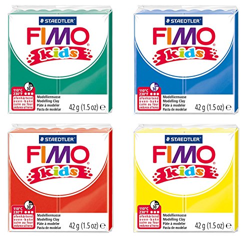 STAEDTLER 8030 AMZ 06 - Fimo kids Modelliermasse, 4 Blöcke, 42 g, grundfarben STAEDTLER 8030 AMZ 06 - Fimo kids Modelliermasse, 4 Blöcke, 42 g, grundfarben von STAEDTLER