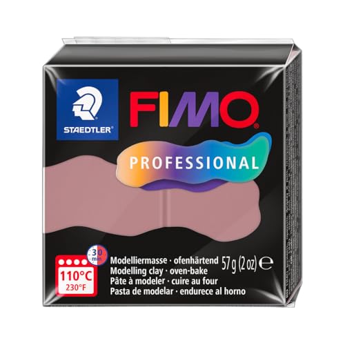 STAEDTLER FIMO Professional 8040 ofenhärtende Modelliermasse, speziell für Profis und Künstler, Einzelprodukt Altrosa, 8040-20 STAEDTLER FIMO Professional 8040 ofenhärtende Modelliermasse, speziell für Profis und Künstler, Einzelprodukt Altrosa, 8040-20 von STAEDTLER