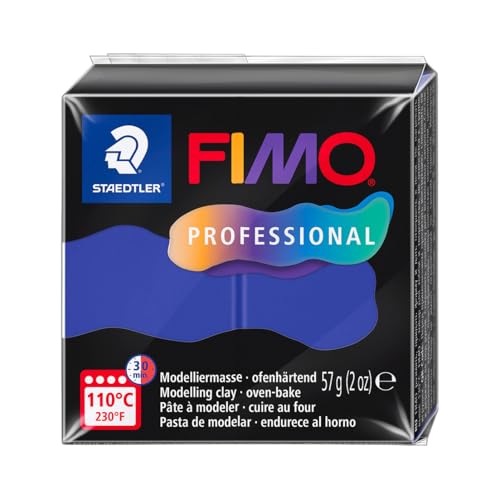 STAEDTLER FIMO Professional 8040 ofenhärtende Modelliermasse, speziell für Profis und Künstler, Einzelprodukt Royalblau, 8040-3 STAEDTLER FIMO Professional 8040 ofenhärtende Modelliermasse, speziell für Profis und Künstler, Einzelprodukt Royalblau, 8040-3 von STAEDTLER
