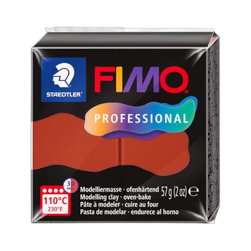 STAEDTLER FIMO professional 8040 ofenhärtende Modelliermasse, speziell für Profis und Künstler, Einzelprodukt terrakotta, 8040-74 STAEDTLER FIMO professional 8040 ofenhärtende Modelliermasse, speziell für Profis und Künstler, Einzelprodukt terrakotta, 8040-74 von STAEDTLER
