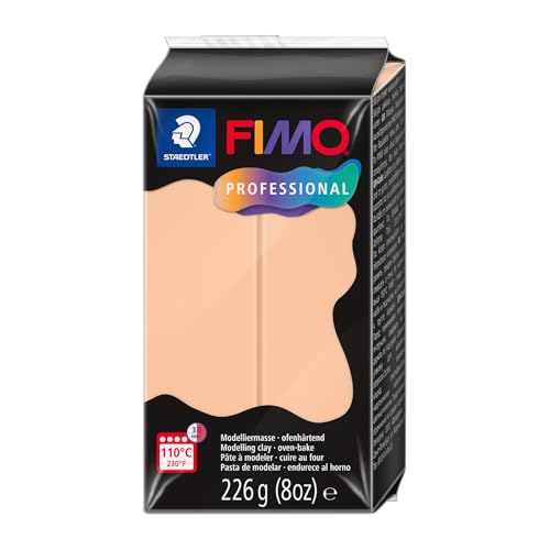 STAEDTLER FIMO Professional 8042 ofenhärtende Modelliermasse, speziell für Profis und Künstler, Einzelprodukt Cameo, 8042-435 von STAEDTLER