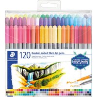 STAEDTLER Doppelfasermaler, 120 St. von Multi