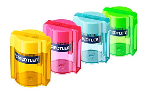 STAEDTLER Doppelspitzdose Superjumbo, 2 Anspitzlöcher für verschiedene Buntstiftformate, Verschlussdeckel, in verschiedenen Farben, 513 001 STAEDTLER Doppelspitzdose Superjumbo, 2 Anspitzlöcher für verschiedene Buntstiftformate, Verschlussdeckel, in verschiedenen Farben, 513 001 von Staedtler
