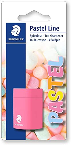 STAEDTLER Dosenspitzer Pastel Line in Pastell-Farben (Verschlussdeckel, Blisterkarte mit einer Spitzdose, 51105PSBK) von Staedtler