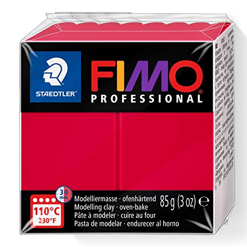 STAEDTLER EF8004-29 8004-29 - Fimo Professional Normalblock, 85 g, karmin von Staedtler