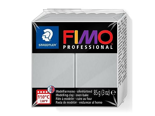 STAEDTLER EF8004-80 8004-80 - Fimo Professional Normalblock, 85 g, delfingrau von Staedtler